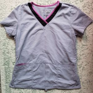 Womens scrub top. Size Large.